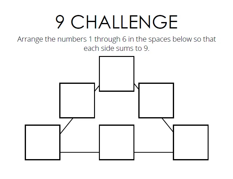 9-10-11-12 Challenge Math Puzzle Brainteaser 