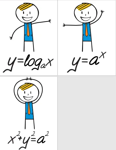 algebra aerobics stick figure posters parent functions math