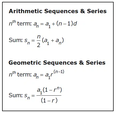 arithmetic sequence formula