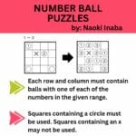 number ball puzzles from naoki inaba.