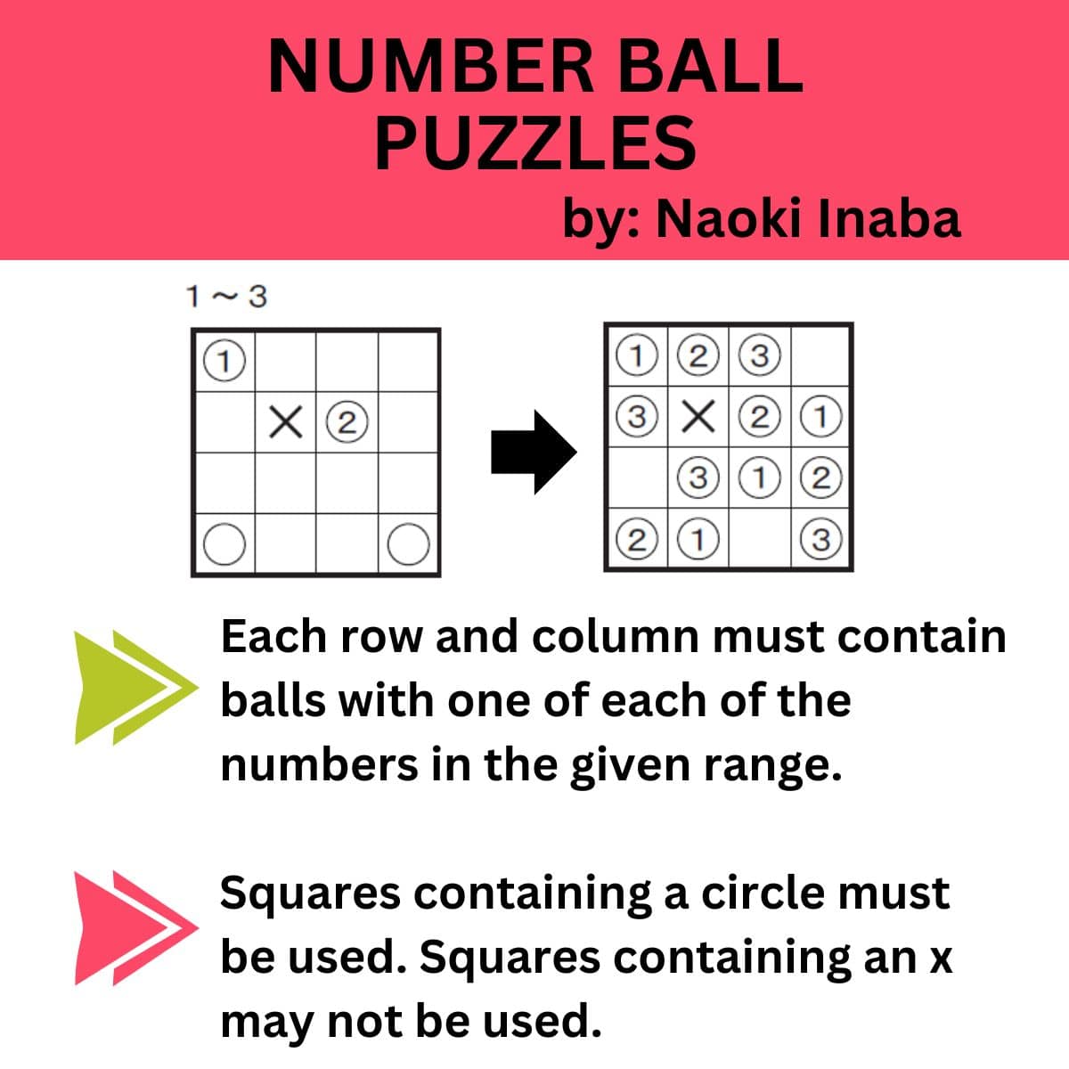 number ball puzzles from naoki inaba.