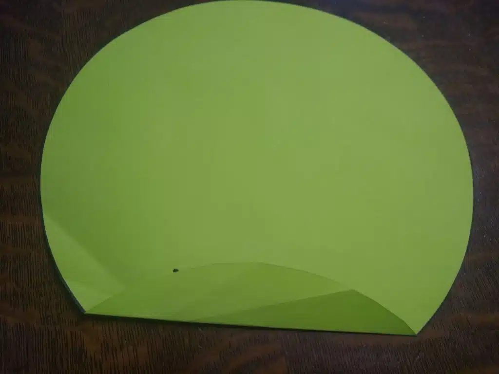 paper folding ellipse from a circle conic section conics precalculus