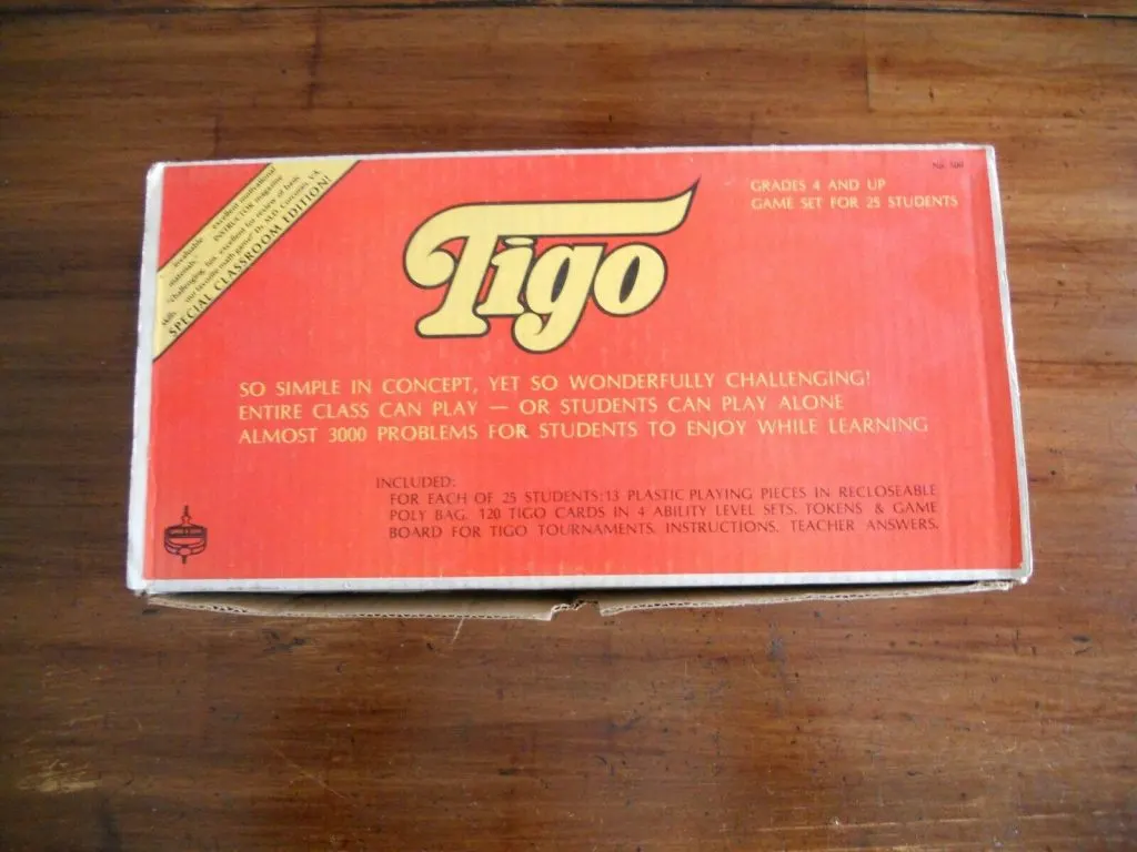 Vintage Tigo Board Game. 