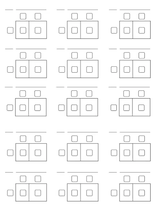 Blank Area Models for Distributing and Factoring.