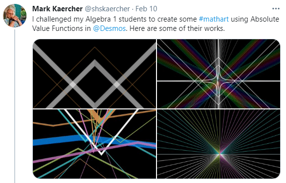 absolute value art in desmos. 