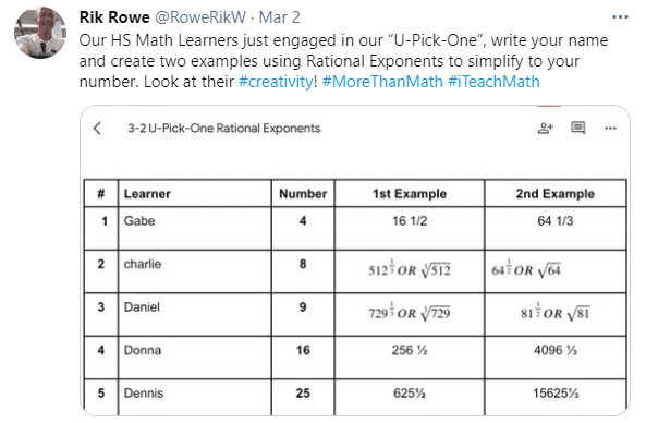 rational exponents u pick one activity. 