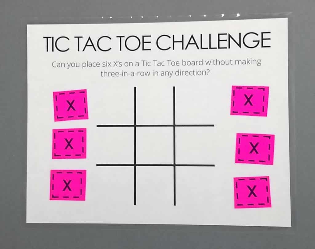 Sarah Carter on X: Can you solve the Tic Tac Toe Challenge? All