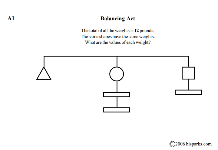 Balancing Act Puzzles.