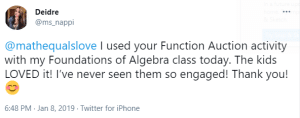 Function Auction Activity | Math = Love