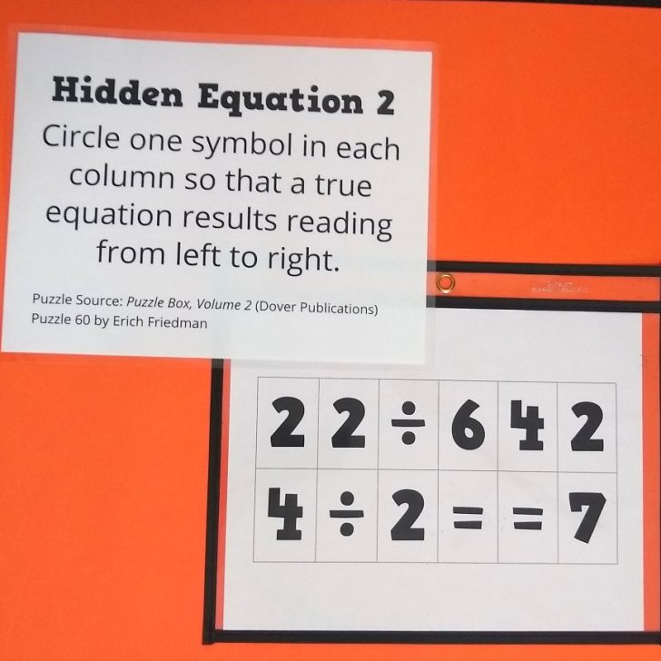 Hidden Equation Puzzle 2.