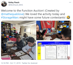 Function Auction Activity | Math = Love
