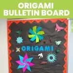 origami bulletin board
