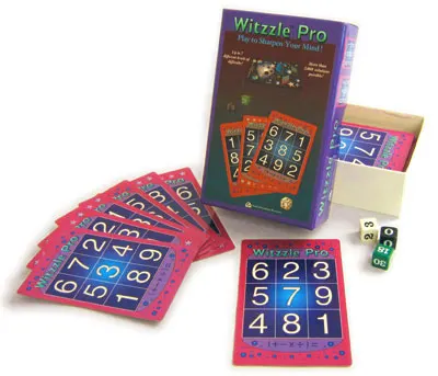 Witzzle Pro Math Game - Contents of Box. 