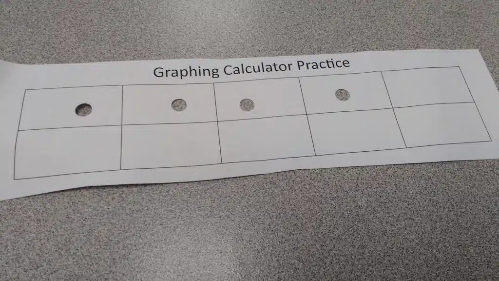 Dry Erase Template for Solving Equations Graphically