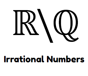 irrational numbers symbol. 