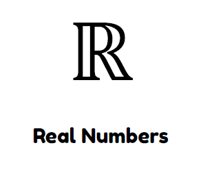 real numbers symbol. 