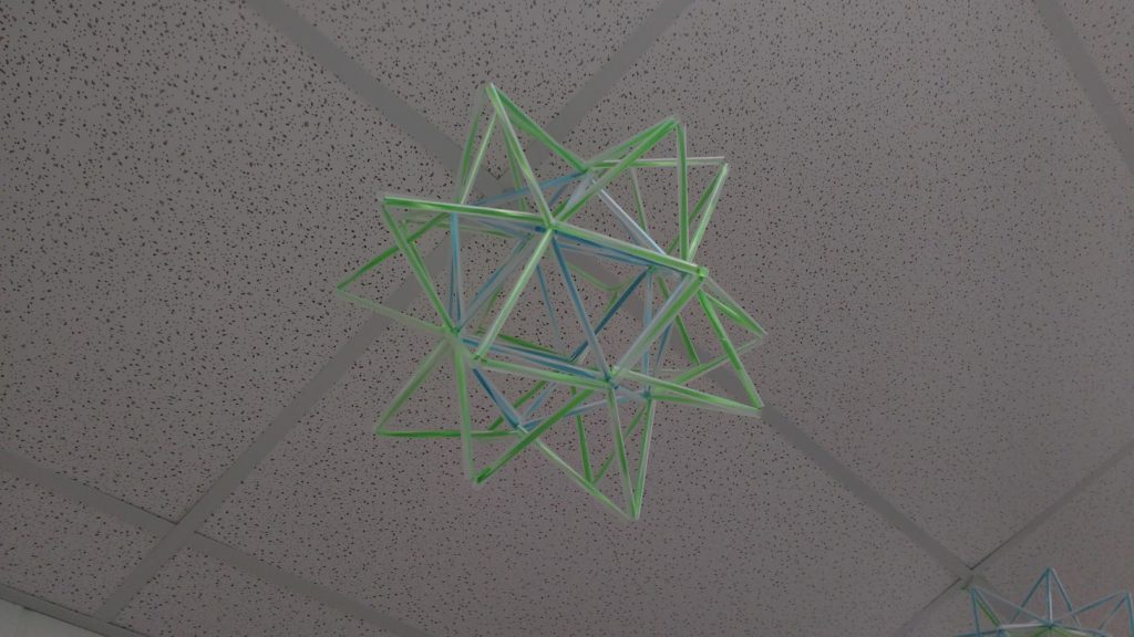 Stellated icosaedru Straw Art
