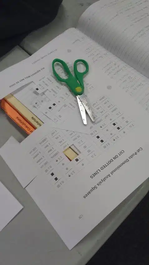 Cut and Paste Dimensional Analysis Activity