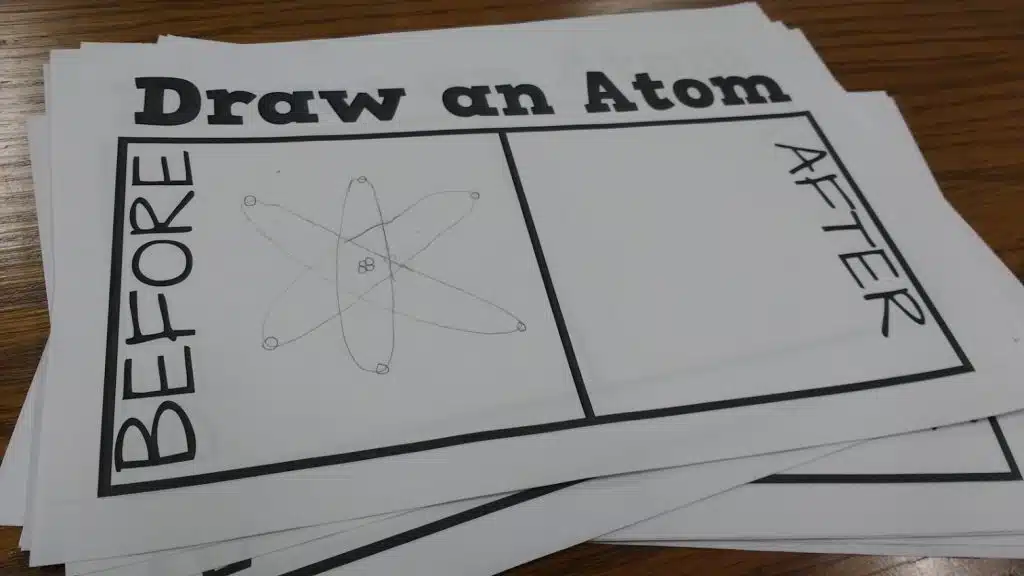 Draw an Atom: Before and After Activity