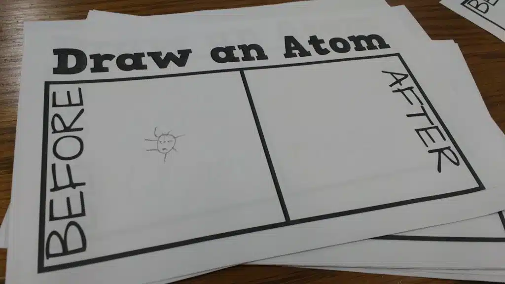 Draw an Atom: Before and After Activity