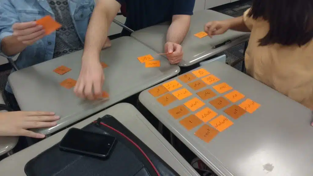 exponent rules card sort and karuta game