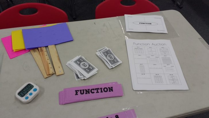 Dvauction Math Function Auction Activity | Math = Love