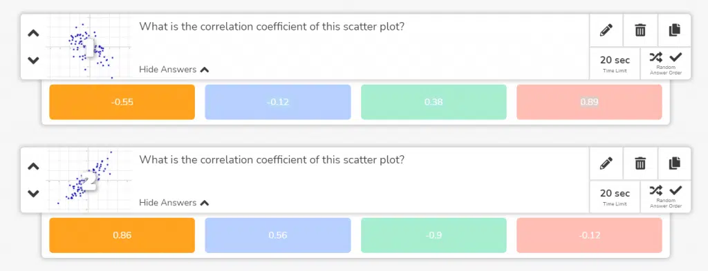 Guess the Correlation Coefficient Blooket Game