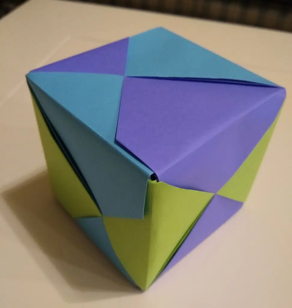 Harlequin Cube Origami - Michael G LaFosse