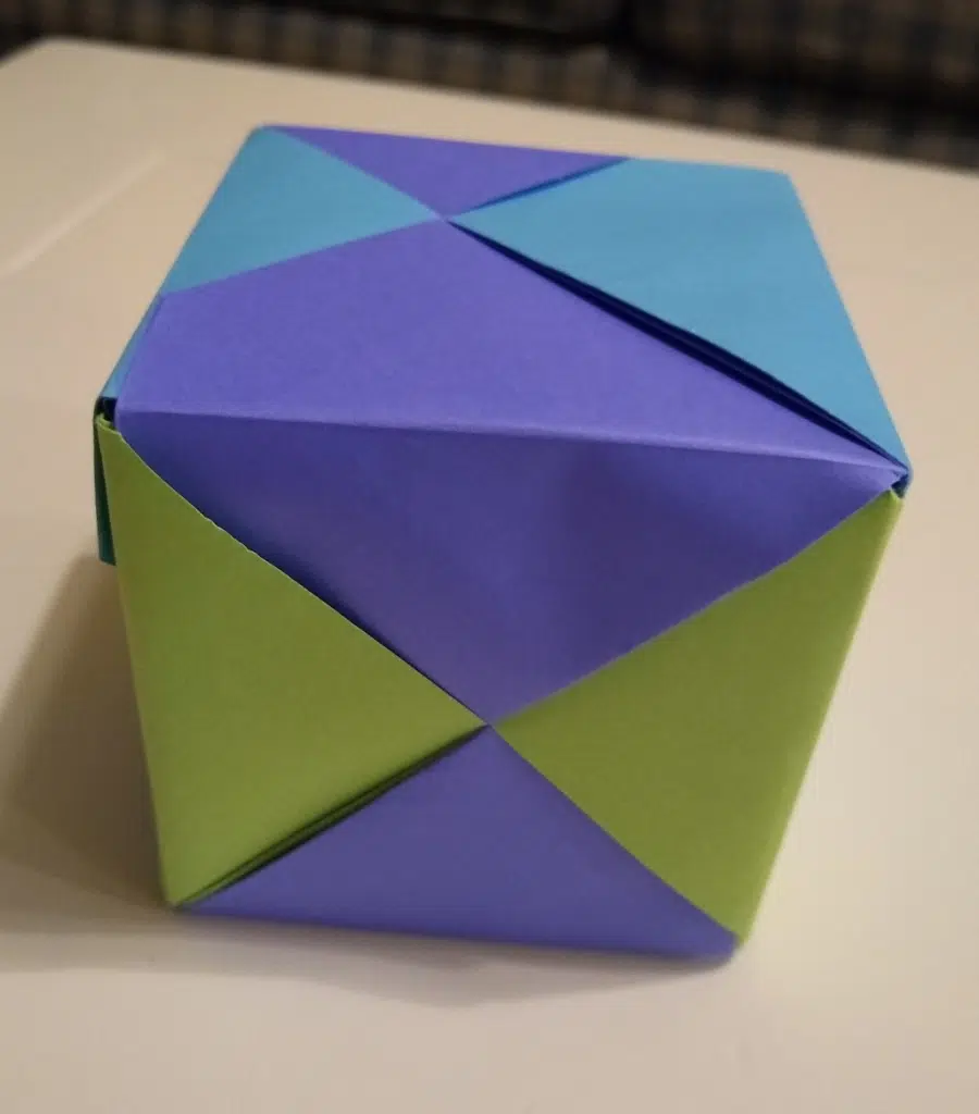 Harlequin Cube Origami - Michael G LaFosse