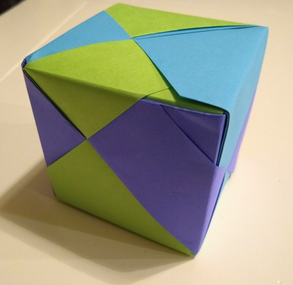Harlequin Cube Origami - Michael G LaFosse