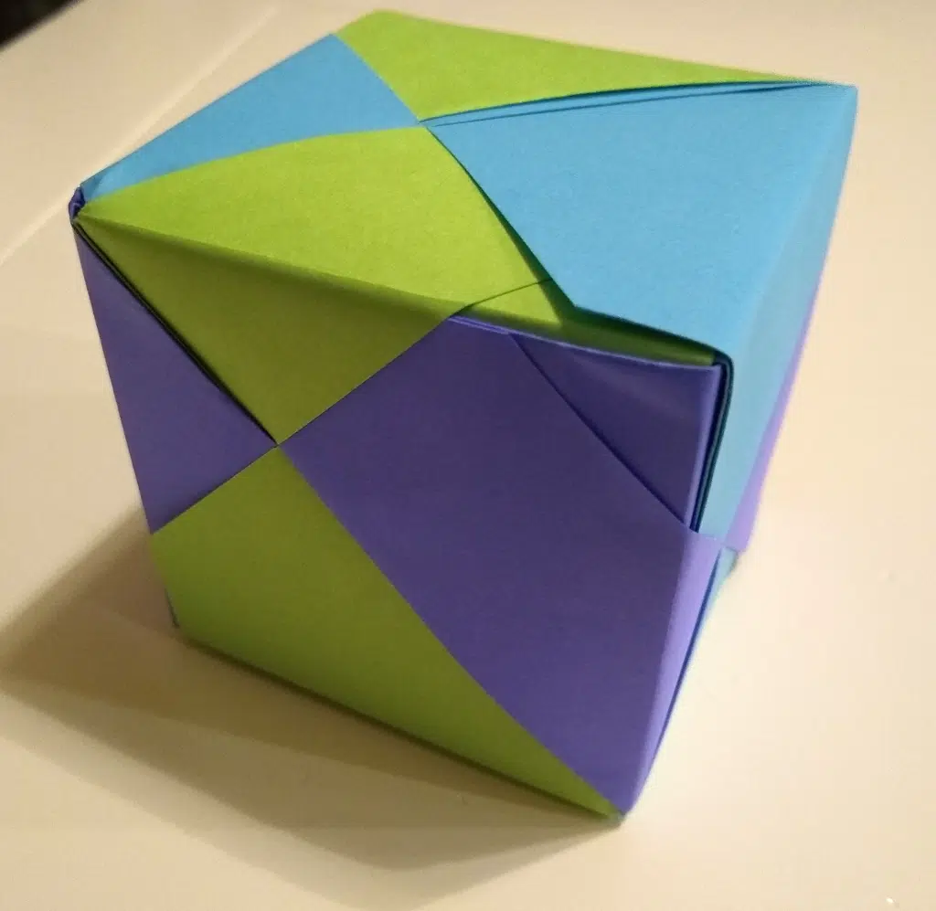 Harlequin Cube Origami - Michael G LaFosse