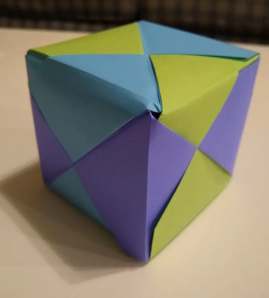 Harlequin Cube Origami - Michael G LaFosse