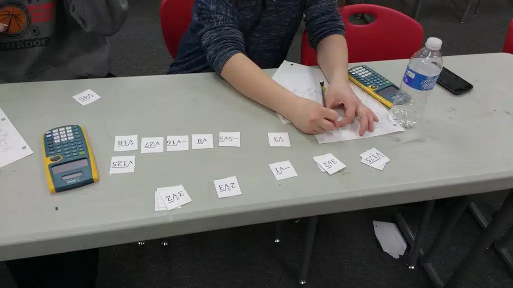 like radicals card sort activity algebra math 