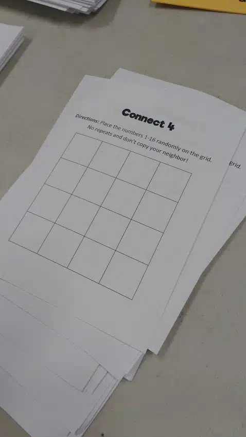 Literal Equations Connect 4 Activity