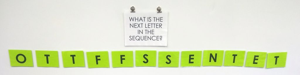 O, T, T, F, F, S, S, Sequence What is the next letter in the sequence? 