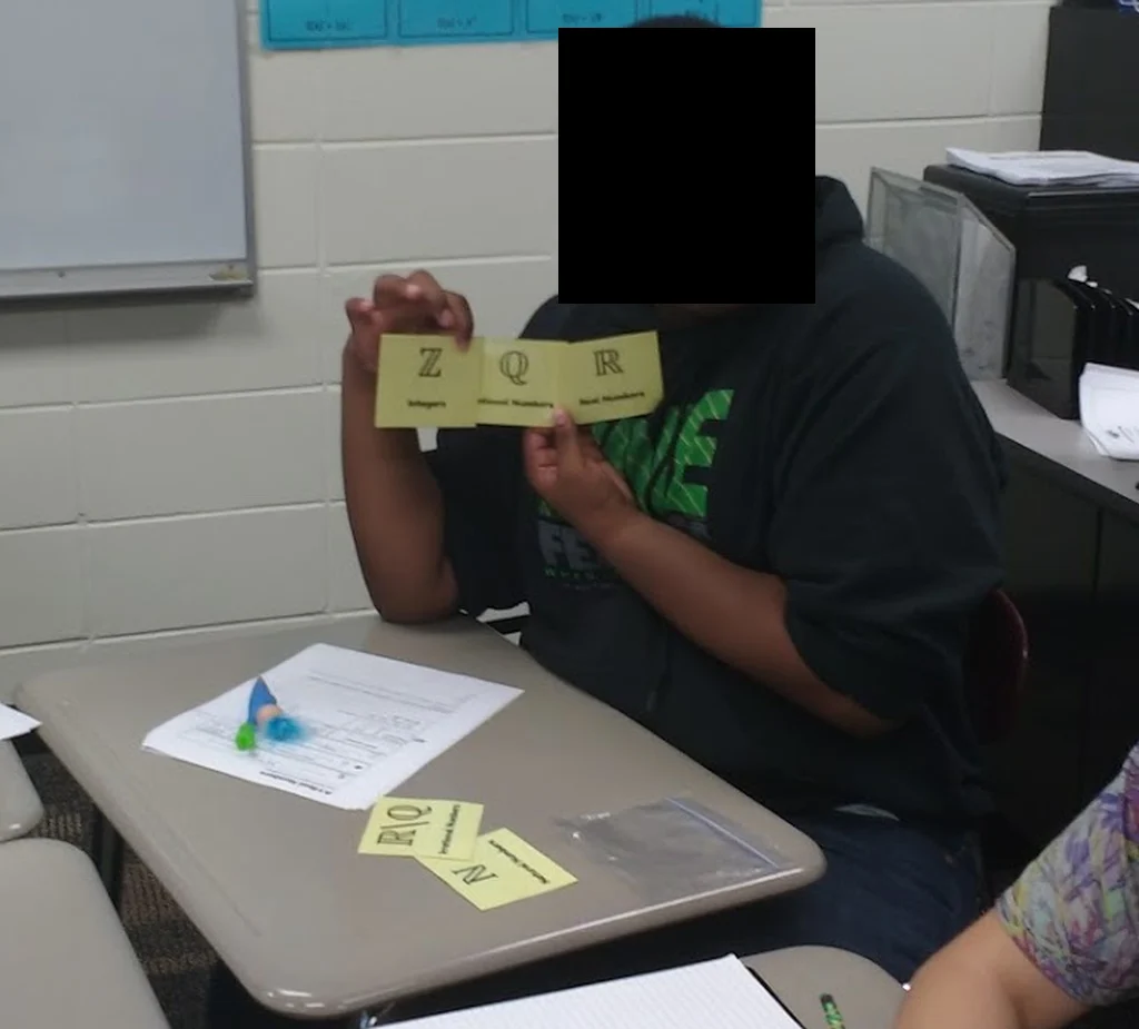 real number system subsets card activity precalculus
