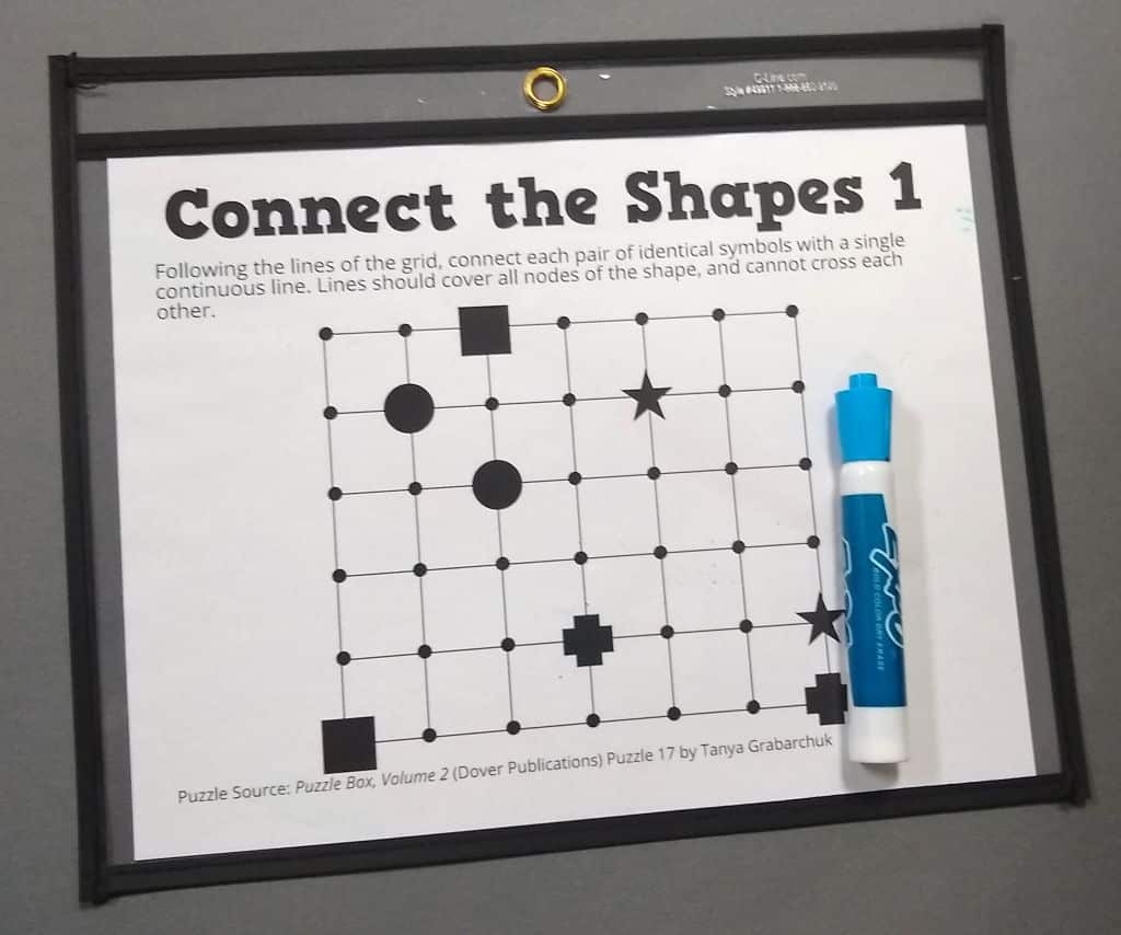 Connect the Shapes Puzzles