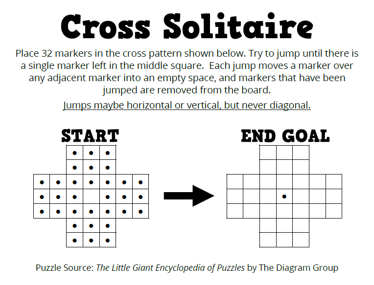 cross solitaire puzzle