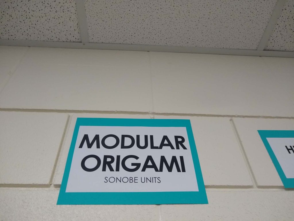 Modular Origami - Sonobe Classroom Display