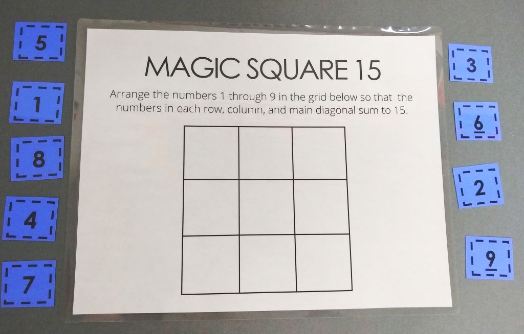 magic square puzzle
