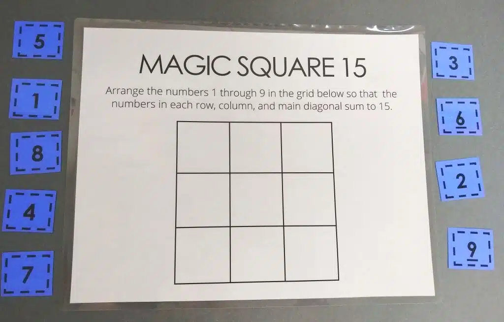 magic square puzzle
