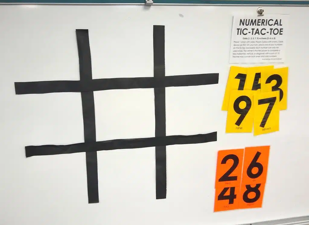 numerical tic tac toe game by ronald graham