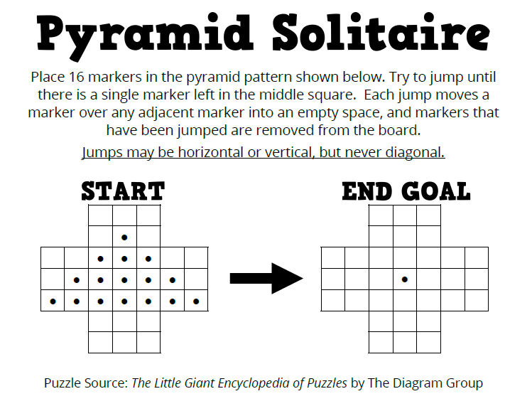 pyramid solitaire puzzle 