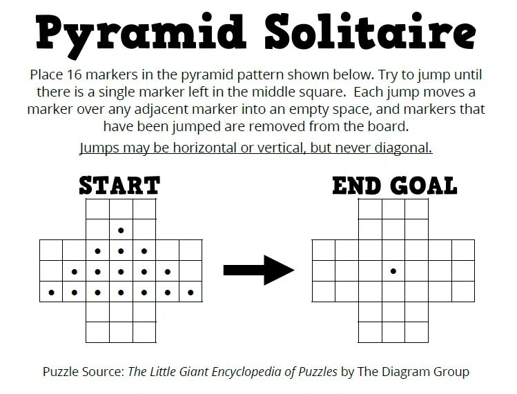 pyramid solitaire puzzle 