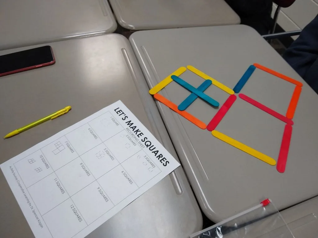 let's make squares activity