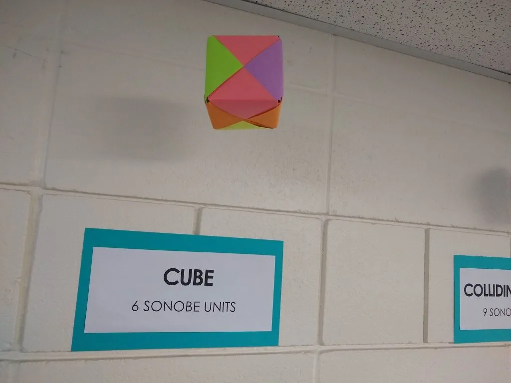 sonobe cube origami