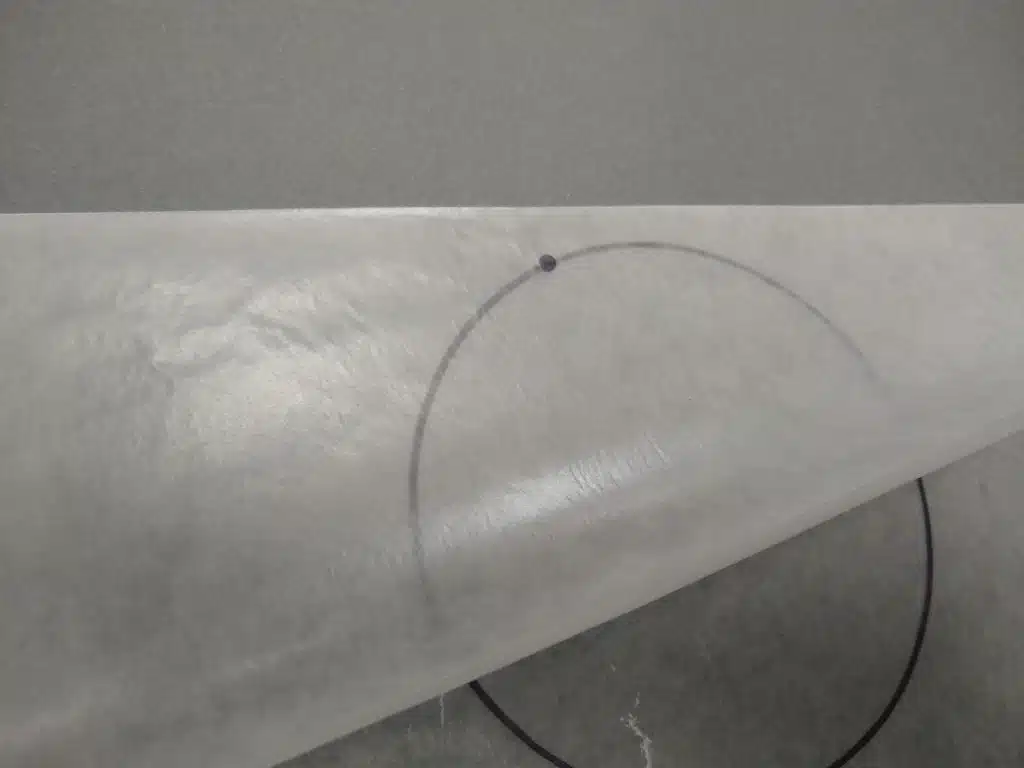 wax paper folding a hyperbola conic sections