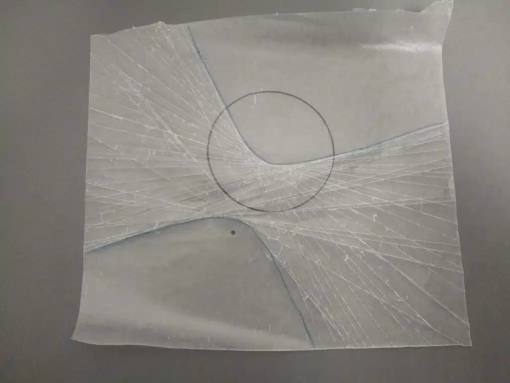 wax paper folding a hyperbola conic sections