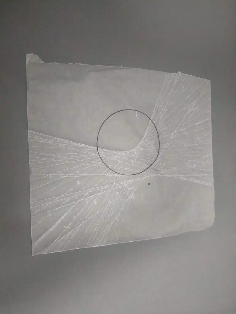 wax paper folding a hyperbola conic sections