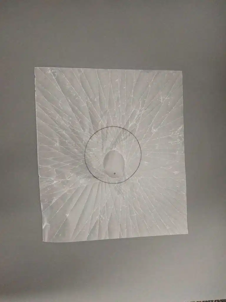 wax paper folding ellipse conic section